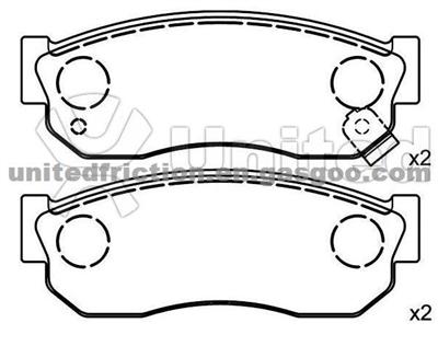 NISSAN Brake Pad 41060-01A26