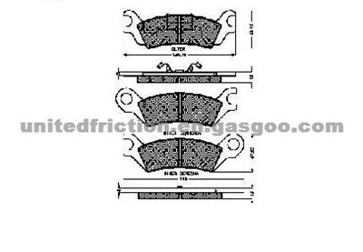 MAZDA 929 III (HC) 1987/05-1991/06 BRAKE PAD MD318/GG16-49-280 A