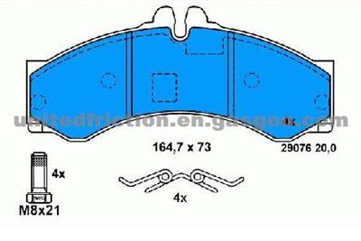 MERCEDES SPRINTER BRAKE PAD GDB1288/D949