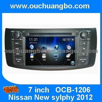 Ouchuangbo In Car Radio Player Nissan New Sylphy 2012 GPS Navigation Multimedia Stereo System