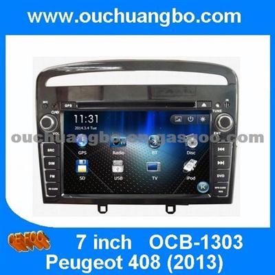 Ouchuangbo Car GPS Navi Multi Media Kit Peugeot 408 2013 DVD Radio IPod USB SWC Stereo System
