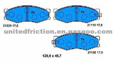 INFINITI,NISSAN Brake Pad D266