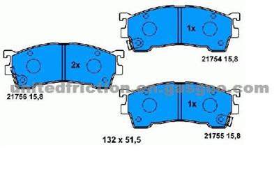 FORD,MAZDA Brake Pad D637