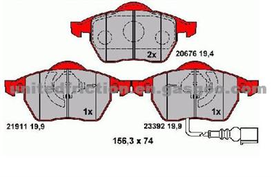 AUDI,VOLKSWAGEN Brake Pad D687