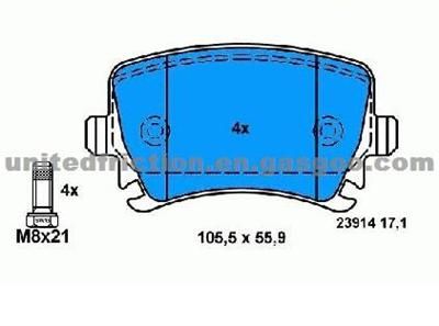 AUDI,VOLKSWAGEN Brake Pad D1108