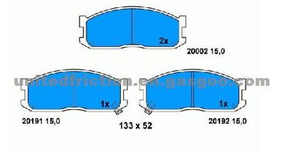 KIA,MAZDA Brake Pad D1199