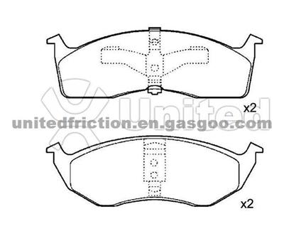 CHRYSLER Brake Pad D591