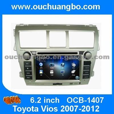 Ouchuangbo Auto DVD GPS Navigation Multimedia For For Toyota Vios 2007-2012 Car Radio Bluetooth TV Stereo System