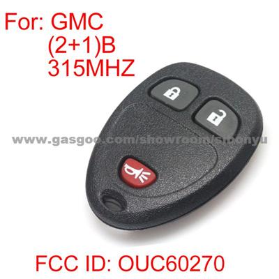 GMC 3 Button WO Power Liftgate WO Remote Start FCC ID OUC60270