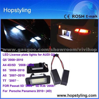 Audi Q5 Canbus License Plate Lamp Car Lights Auto Lamp