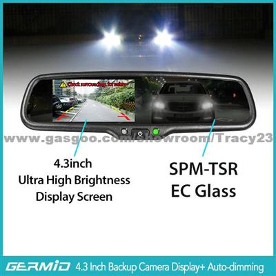 4.3 Inch Interior Auto Dimming Rearview Mirror With Reverse Camera Ak-043la Rear View Camera Mirror Germid