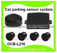 Ouchuangbo 100% Brand New High Quality Car Parking Sensor System Entry Level Rear 4 Parking Sensor 22mm Plastic Flat Easy To Install Operate