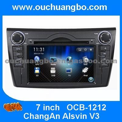 Ouchuangbo Auto Radio Stereo DVD System For ChangAn Alsvin V3 GPS Nav IPod USB TV SWC