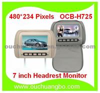 Ouchuangbo 7 Inch Car Headrest Monitor Dvd Multimedia OSD Menu With Video Format