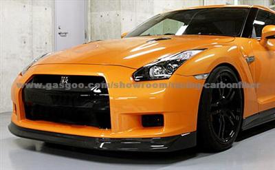 NISSAN GTR R35 CARBON FRONT LIP SPLITTER SPLOILER ZELE STYLE FOR 2008