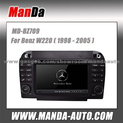 2 Din Oem In Car Entertainment For Benz S-Class W220 (1998 1999 2000 2001 2002 2003 2004 2005) Car Gps Navigation In-Dash Dvd