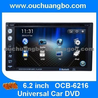 Ouchuangbo Auto Stereo Radio GPS System For Universal Car DVD Audio Player OCB-6216