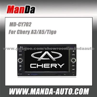 Manda 2 Din Car Stereo For Chery A3/A5/Tigo In-Dash Head Unit Touch Screen Dvd Factory Navigation System