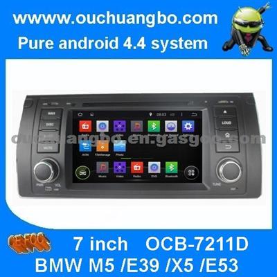 Ouchuangbo Pure Android 4.4 Capacitive Screen For BMW M5 /E39 /X5 /E53 DVD GPS Navigation System 3G Wifi Audio Player