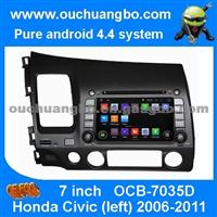 Ouchuangbo Auto Multimedia Stereo System Android 4.4 For Honda Civic (Left) 2006-2011 GPS Navigation IPod USB 3G Wifi