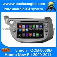 Ouchuangbo Auto Stereo Radio Bluetooth 3G Wifi For Honda New Fit 2009-2011 DVD GPS Navigation Android 4.4 System