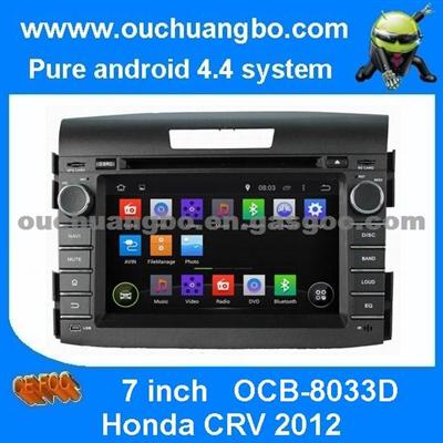 Ouchuangbo Car Multimedia Stereo DVD Player For Honda CRV 2012 Android 4.4 GPS Satnav 3G Wifi AUX In RDS