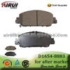 D1654-8883 Front Brake Pad For ACCORD V6 2013 YEAR (OE NO.: 45022-T2G-A00)