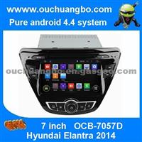 Ouchuangbo Pure Android 4.4 Car DVD System For Hyundai Elantra 2014 GPS Navigation IPod USB AUX In 3G Wifi Video Player