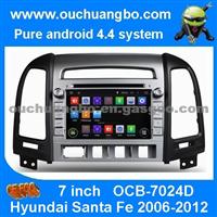 Ouchuangbo Car GPS Navigation Radio Android 4.4 Hyundai Santa Fe 2006-2012 Auto DVD System IPod USB 3G Wifi TV