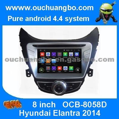 Ouchuangbo Car Headunit DVD System For Hyundai Elantra 2014 Android 4.4 3G Wifi USB Navi Audio Player