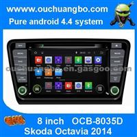 Ouchuangbo Car Multimedia DVD Stereo System For Skoda Octavia 2014 GPS Navigation Android 4.4 3G Wifi IPod USB TV