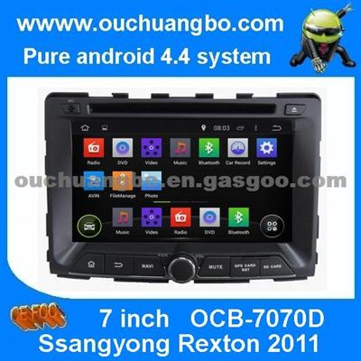 Ouchuangbo Car Stereo Radio For Ssangyong Rexton 2011 GPS Navigation IPod USB 3G Wifi DVD Multimedia Android 4.4 System