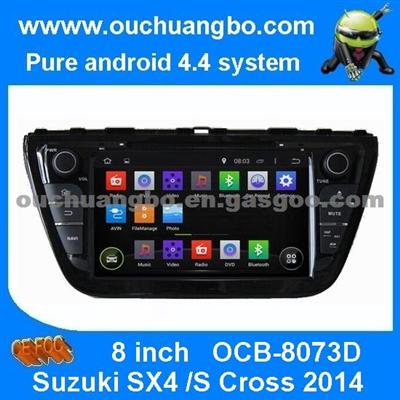 Ouchuangbo Car Multimedia Stereo Radio Bluetoth 3G Wifi For Suzuki SX4 /S Cross 2014 Android 4.4 System GPS