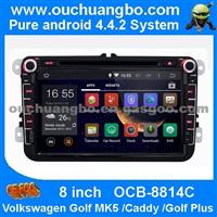 Ouchuangbo Auto Audio Multimedia Kit For Volkswagen Golf MK5 /Caddy /Golf Plus DVD GPS Navigation IPod USB Radio Android 4.4 System