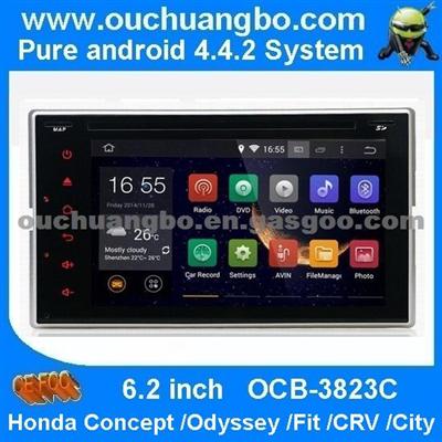 Ouchuangbo Auto Radios DVD Multimedia Kir For Honda Concept /Odyssey /Fit /CRV /City Android 4.4 System 3G Wifi Bluetooth SWC GPS IPod