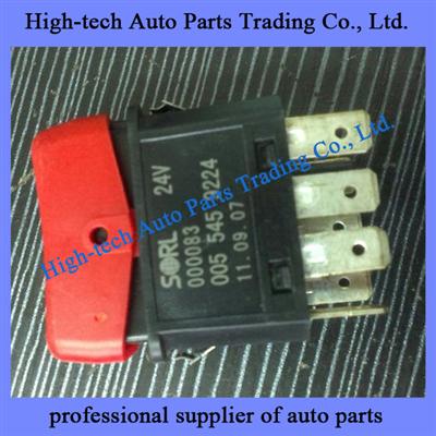 0055459224 Beiben Truck Parts Hazard Switch, Alarming Switch 005 545 9224