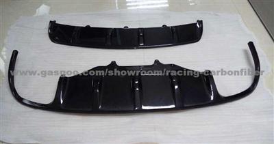 Macan S Real Carbon Fiber Front Lip Splitter&Rear Diffuser Panels Set