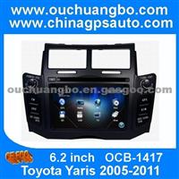 Ouchuangbo 6.2 Inch Black Colour Dvd Radio Sat Navi Toyota Yaris 2005-2011