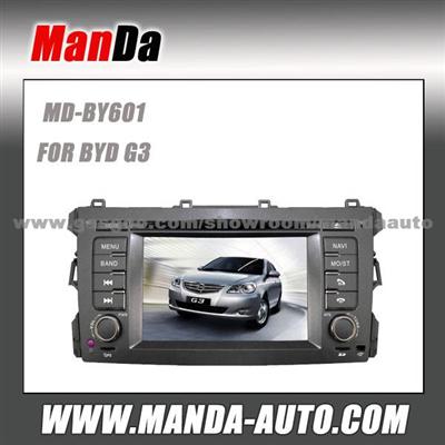 Manda 2 Din Car Dvd Gps For BYD G3 In-Dash Head Unit Touch Screen Dvd Gps Navigation System