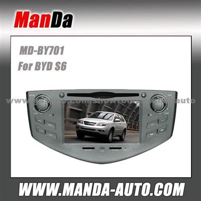 Manda 2 Din Car Multimedia For BYD S6 In-Dash Head Unit Touch Screen Dvd Gps Factory Navigation System