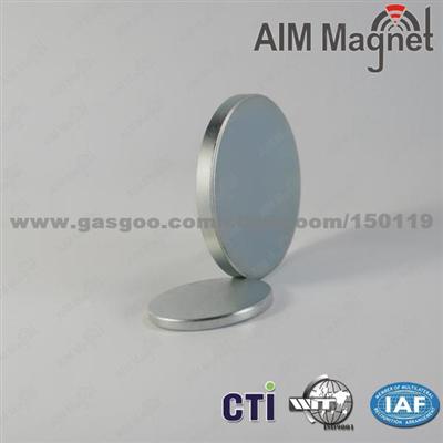 D10 X 1mm Coated Zn Strong Neodymium Disc Magnet