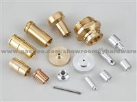 Gold-Plated Brass Precision Turned Part, Pointing Tin/Use For Electronic Component/OEM/ODM Orders Ok