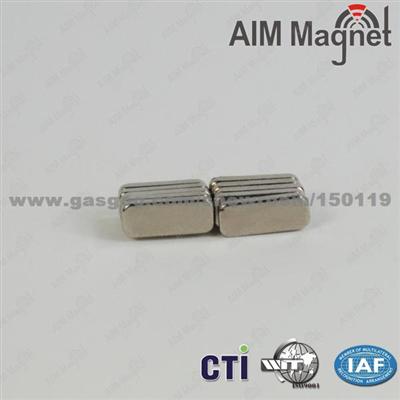 N42 Ni-Cu-Ni Plated Square Neodymium Magnet