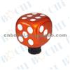 White And Orange Dice Gear Shift Knob