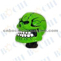 Green Car Universal Skull Knob