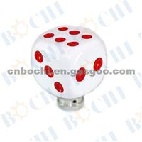 White And Red Dice Gear Shift Knob