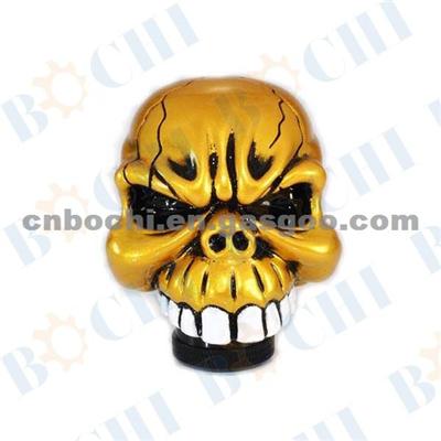 Golden Blasting Teeth Ghost Gear Shift Knob