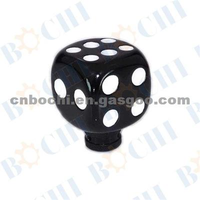 White And Black Dice Gear Shift Knob