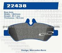 D1317 Brake Pads For Dodge, Mercedes Benz