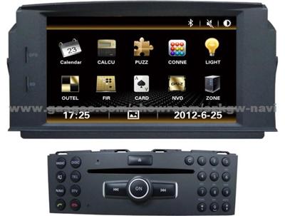 BENZ C200 Car Navigation With DVD/BT/RADIO/USB/SD/IPOD/IPHONE/DVR/1080P/3G